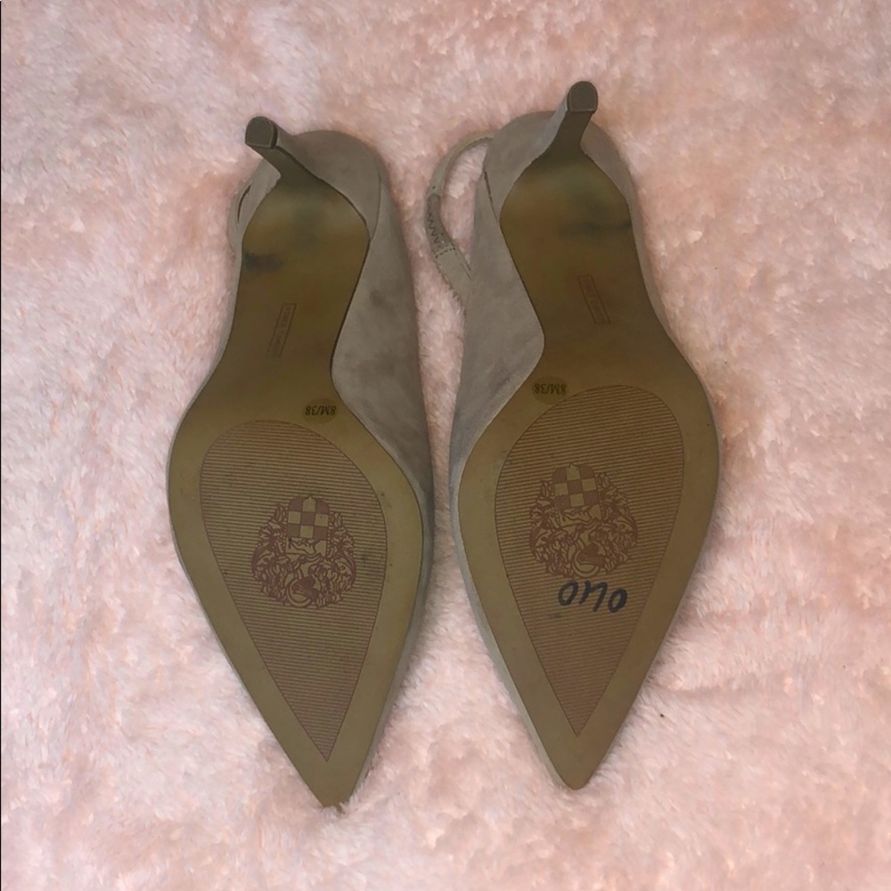 Vince Camuto Tan Backless Pumps - Picture 3 of 3